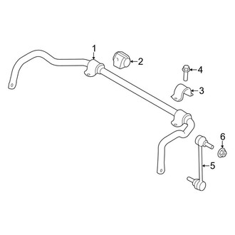Land Rover OE - Front Suspension - Stabilizer Bar & Components (W/O Active Stabilizer), (Base / Autobiography / HSE / Supercharged / SV Autobiography)