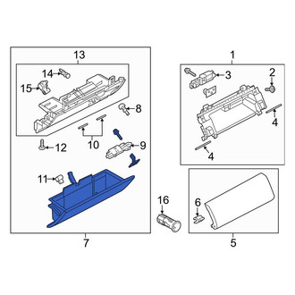 Land Rover OE - Front Glove Box Assembly