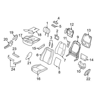 Land Rover OE - Seats & Tracks - Driver Seat Components (W/O Cooled Seats)