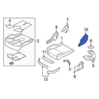 Land Rover OE - Front Right Seat Frame Trim Panel