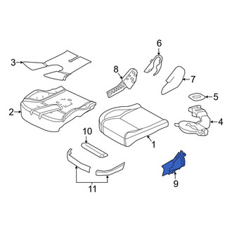 Land Rover OE - Front Right Seat Frame Trim Panel