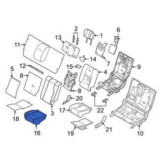Land Rover OE - Rear Left Seat Cover