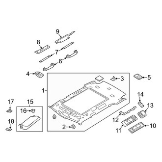 Land Rover OE - Roof - Interior Trim (With Panoramic Roof)