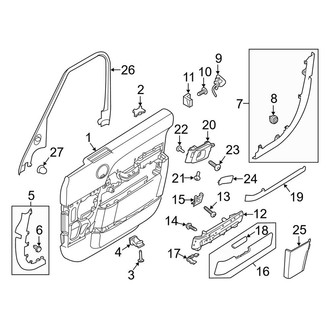 Land Rover OE - Front Door - Interior Trim (Trim Panel & Moldings)