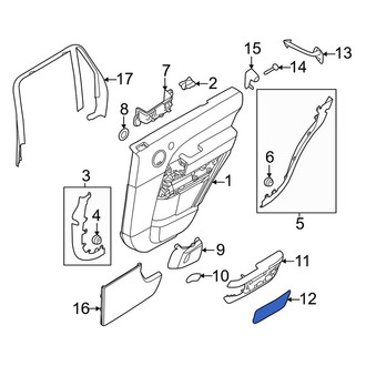 Land Rover OE - Rear Left Door Trim Molding