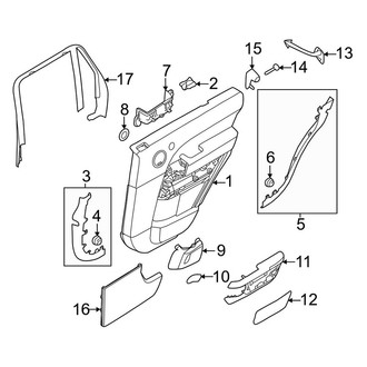 Land Rover OE - Rear Door - Interior Trim (Trim Panel & Moldings)