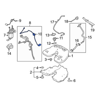 Land Rover OE - Left Fuel Sender and Hanger Assembly