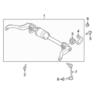 Land Rover OE - Rear Suspension - Stabilizer Bar & Components (With Active Stabilizer), (Base / Autobiography / HSE / Supercharged / SV Autobiography)