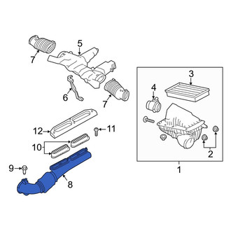 Land Rover OE - Right Engine Air Intake Hose