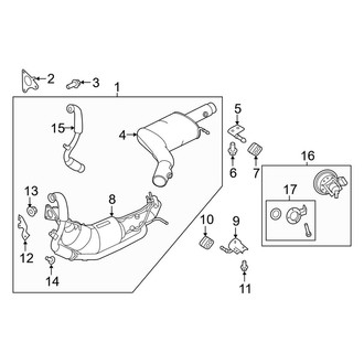 Land Rover OE - Exhaust System - Exhaust Components (Center Section), (Base / HSE Diesel)