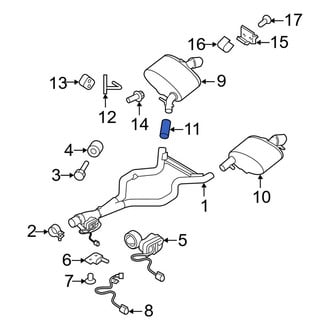 Land Rover OE - Exhaust Muffler Clamp