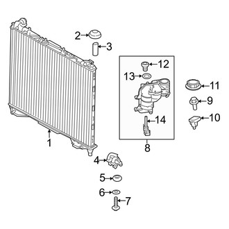 Land Rover OE - Cooling - Radiator & Components (Main), (MILD HYBRID EV-GAS (MHEV))