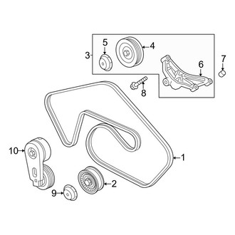 Land Rover OE - Cooling - Belts & Pulleys (Primary), (Autobiography / HSE / SV Autobiography / SV Autobiography Dynamic 5.0L)
