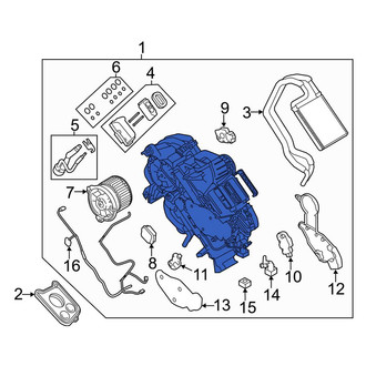 Land Rover OE - Rear HVAC Unit Case Assembly