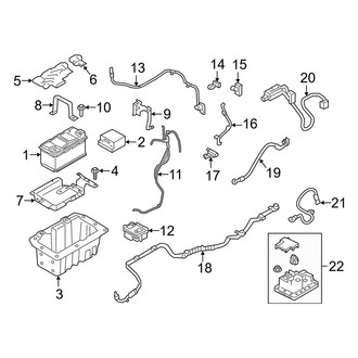 Land Rover OE - Electrical - Battery (Conventional), (Autobiography / HSE / SV Autobiography 2.0L)
