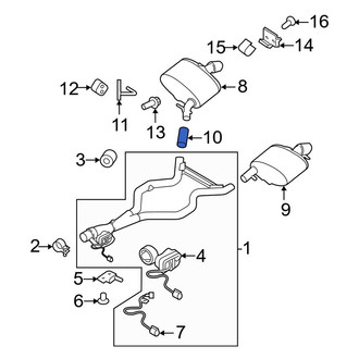 Land Rover OE - Rear Exhaust Muffler Clamp