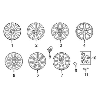 Land Rover OE - Wheels (21"), (Base / Autobiography / HSE / SV Autobiography / SV Autobiography Dynamic)