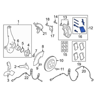 Land Rover OE - Disc Brake Caliper Hardware Kit