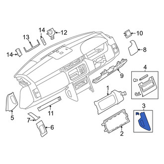 Land Rover OE - Left Center Instrument Panel Side Cover