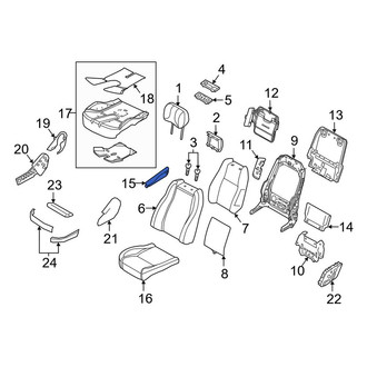 Land Rover OE - Front Right Seat Armrest
