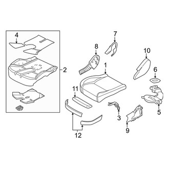 Land Rover OE - Seats & Tracks - Passenger Seat Components (Seat Cushion Components, With Cooled Seats)