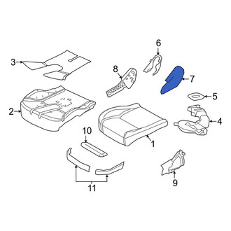 Land Rover OE - Front Left Outer Seat Trim Panel