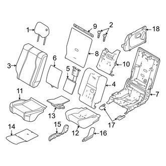 Land Rover OE - Seats & Tracks - Rear Seat Components (40% Side, 60/40)