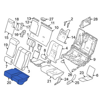 Land Rover OE - Rear Left Seat Cover