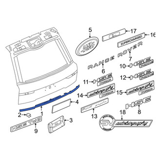 Land Rover OE - Rear Liftgate Finish Panel