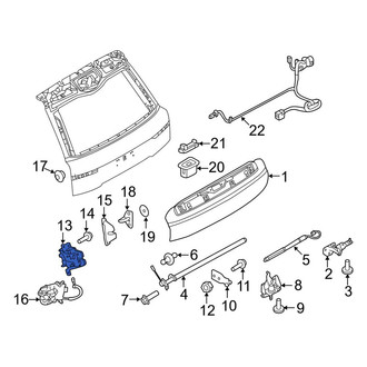 Land Rover OE - Rear Left Tailgate Latch
