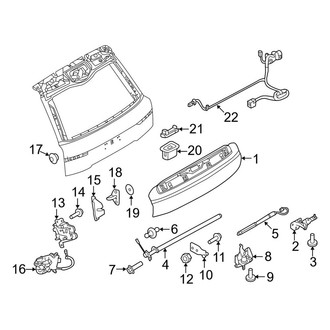 Land Rover OE - Tail Gate - Gate & Hardware (5.0L)