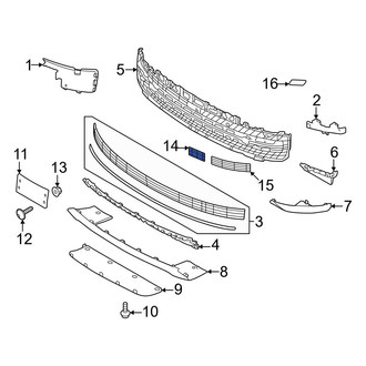 Land Rover OE - Front Right Grille Molding