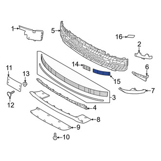 Land Rover OE - Front Left Grille Molding