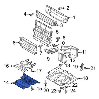 Land Rover OE - Front Outer Radiator Support Splash Shield