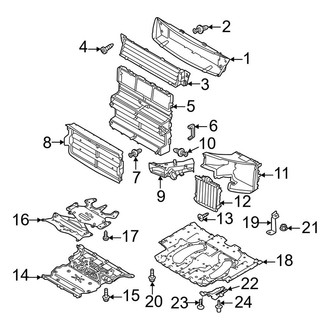 Land Rover OE - Radiator Support - Air Deflector
