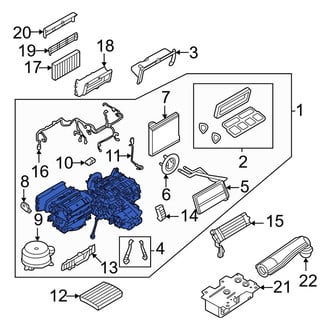 Land Rover OE - HVAC Unit Case Assembly