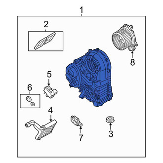 Land Rover OE - HVAC Unit Case Assembly