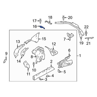 Land Rover OE - Front Right Lower Fender Filler Panel