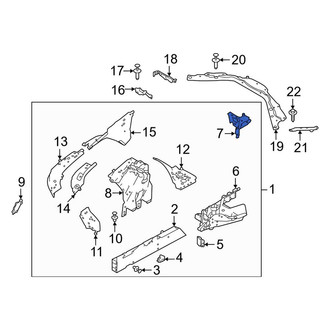 Land Rover OE - Front Right Frame Rail End