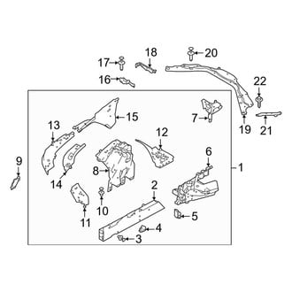 Land Rover OE - Front Left Frame Side Member Assembly
