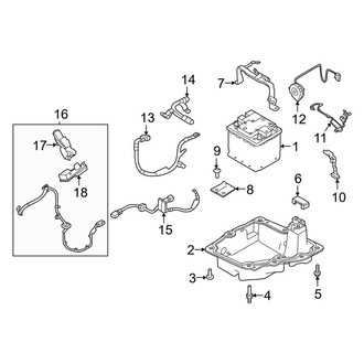 Land Rover OE - Electrical - Battery (Conventional), (4.4L)