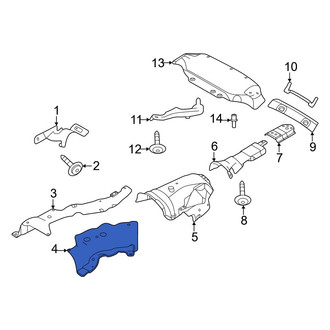 Land Rover OE - Center Left Floor Pan Heat Shield