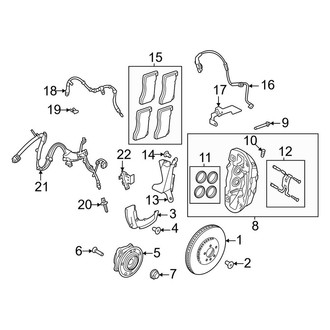 Land Rover OE - Front Suspension - Brake Components (20" Brakes)