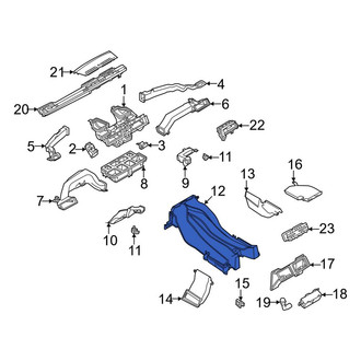 Land Rover OE - Center Front Instrument Panel Air Duct
