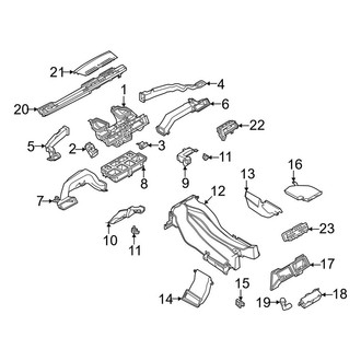 Land Rover OE - Instrument Panel - Ducts (Front), (4.4L)