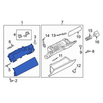 Land Rover OE - Instrument Panel Storage Compartment