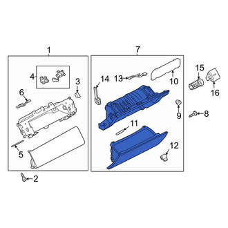 Land Rover OE - Front Glove Box Assembly