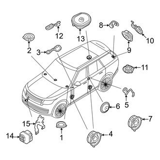 Land Rover OE - Instrument Panel - Sound System (Speakers)