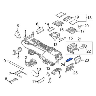 Land Rover OE - Front Left Lower Rearward Console Trim Panel