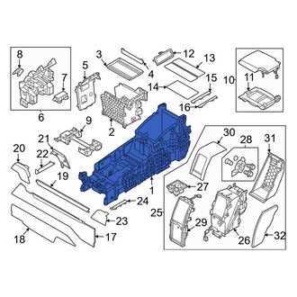Land Rover OE - Center Front Center Console